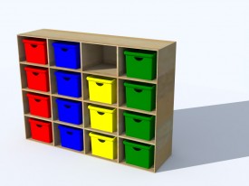 childrens cubby storage 3D Object | FREE Artlantis Objects Download